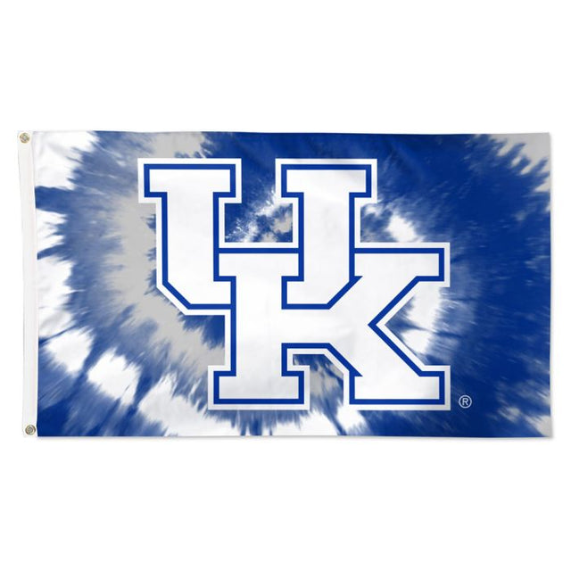 Bandera teñida con efecto tie dye de Kentucky Wildcats, de lujo, 3 pies x 5 pies