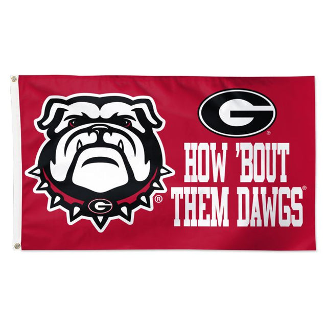 Georgia Bulldogs MASCOT Flag - Deluxe 3' X 5'