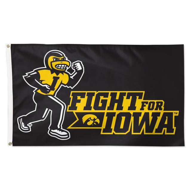 Iowa Hawkeyes MASCOT Flag - Deluxe 3' X 5'