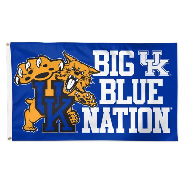 Bandera de mascota de Kentucky Wildcats - Deluxe 3' X 5'