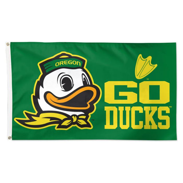 Bandera de mascota de los Oregon Ducks: Deluxe, 3' x 5'