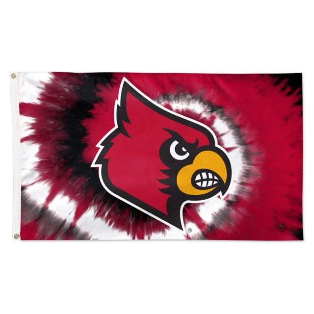 Louisville Cardinals tyedye Flag - Deluxe 3' X 5'