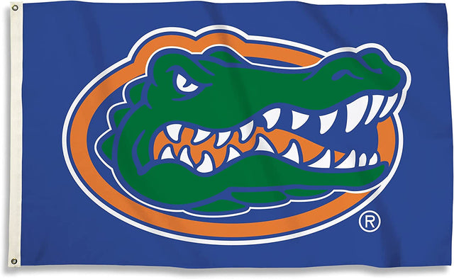 Bandera de los Florida Gators de 3 x 5 con diseño de logotipo BSI