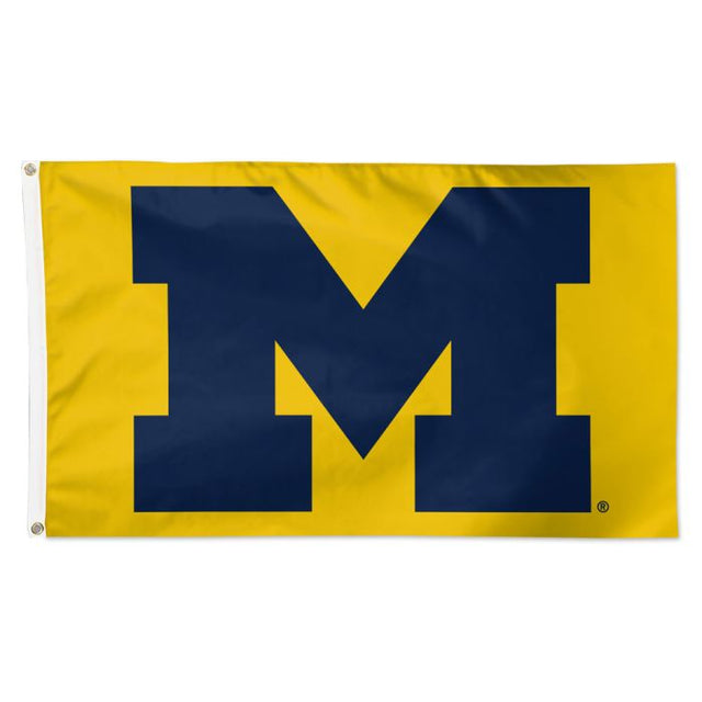 Bandera amarilla de los Wolverines de Michigan: Deluxe, 3' x 5'