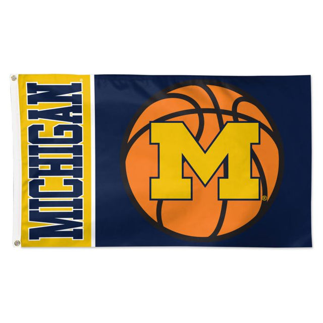 Bandera de los Wolverines de Michigan: Deluxe, 3' x 5'