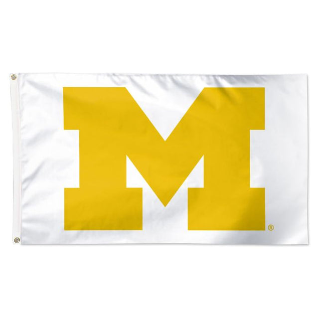 Bandera de los Wolverines de Michigan: Deluxe, 3' x 5'