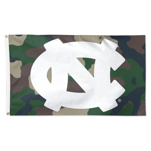 Bandera de camuflaje de los Tar Heels de Carolina del Norte: Deluxe, 3 x 5 pies