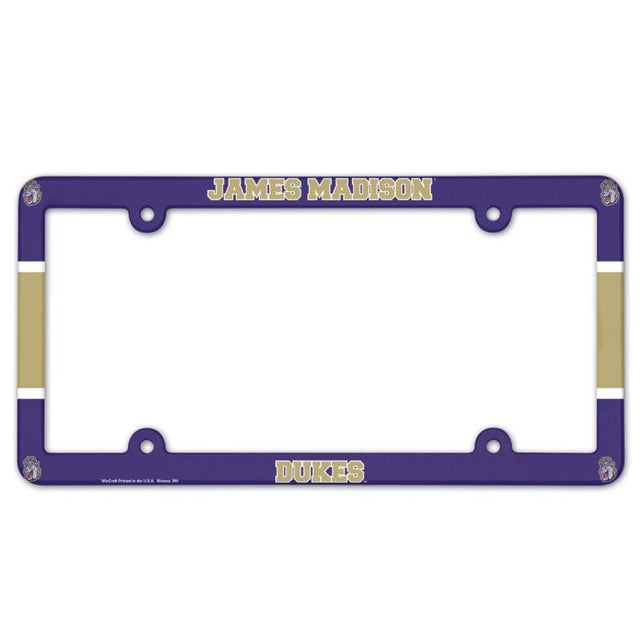 James Madison Dukes Lic Plate Frame Full Color