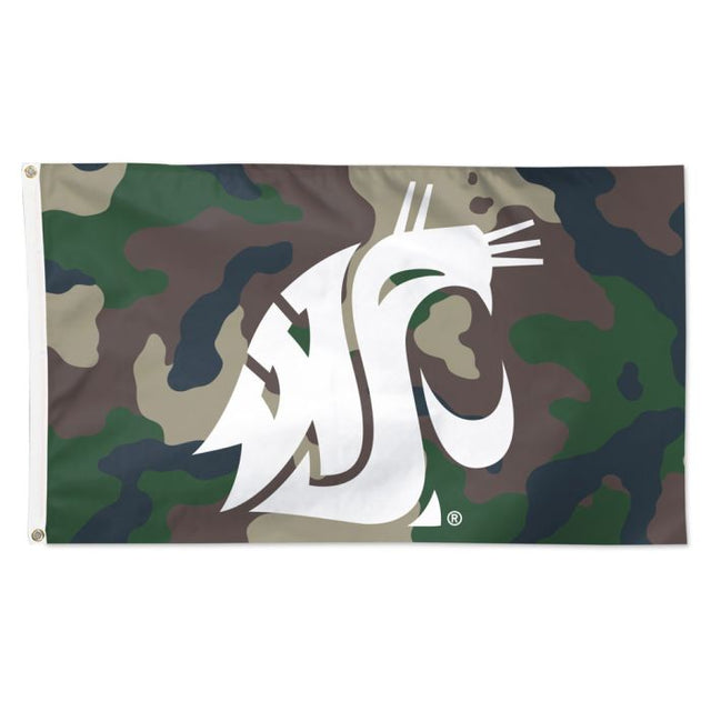 Bandera camuflada de los Washington State Cougars: Deluxe, 3' x 5'