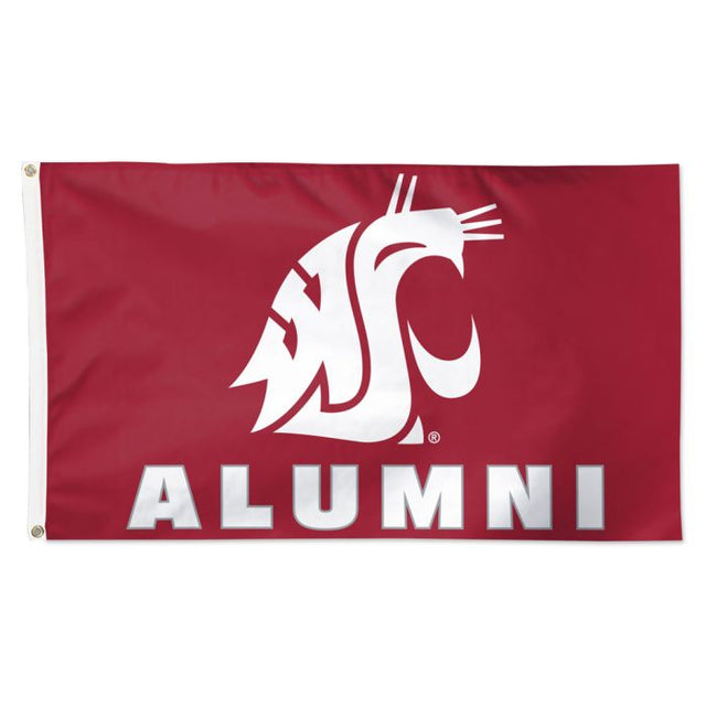 Bandera de exalumnos de los Washington State Cougars: Deluxe, 3' x 5'