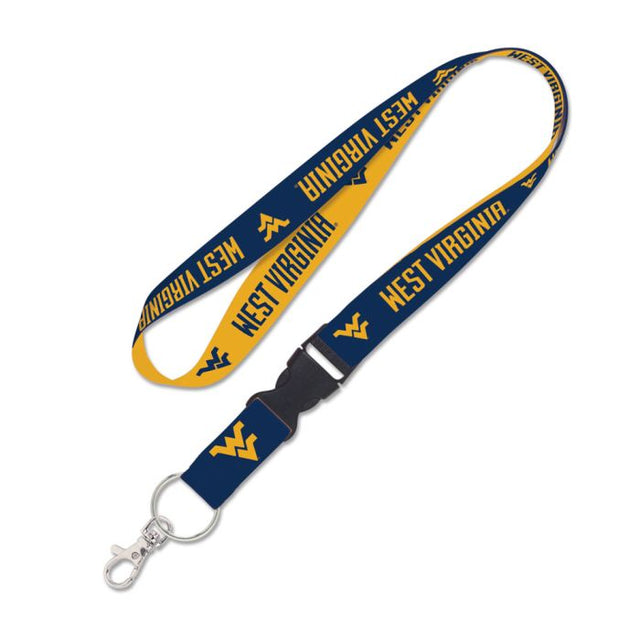 Cordón de los West Virginia Mountaineers con hebilla desmontable de 1"