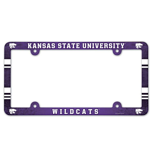 Kansas State Wildcats Lic Plate Frame Full Color