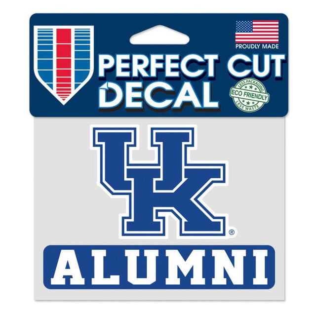 Calcomanía de color de corte perfecto de exalumnos de Kentucky Wildcats de 4,5" x 5,75"