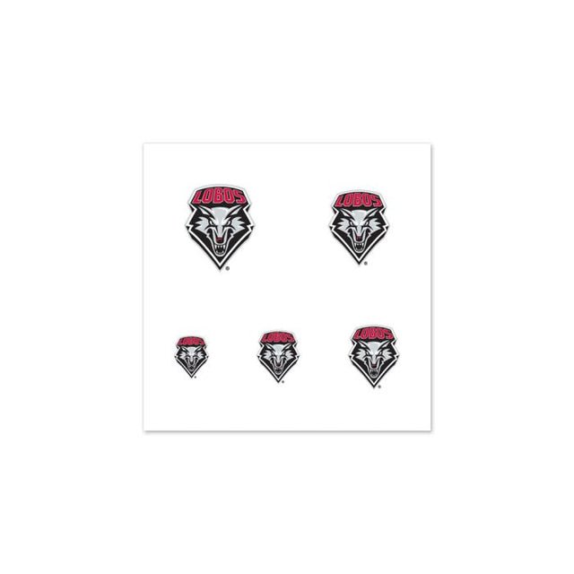 New Mexico Lobos Fingernail Tattoos