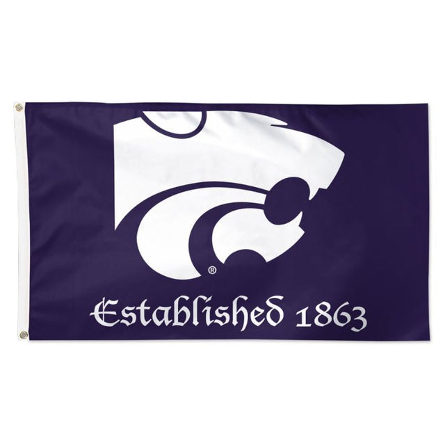 Bandera establecida de Kansas State Wildcats - Deluxe 3' X 5'