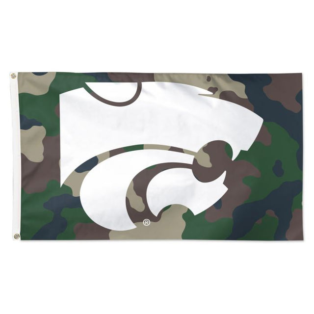 Bandera de camuflaje de los Kansas State Wildcats: Deluxe, 3 x 5 pies