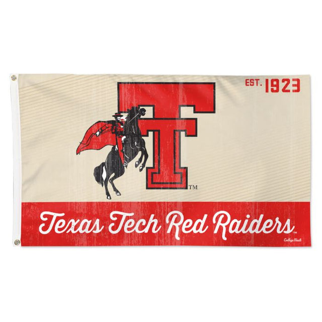 Bandera de lujo de los Texas Tech Red Raiders/College Vault, 3' x 5'