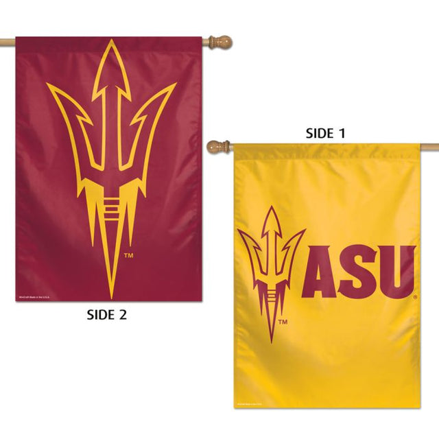 Bandera vertical de Arizona State Sun Devils de 2 lados, 28" x 40"