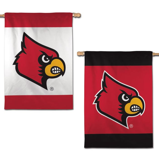 Bandera vertical de los Louisville Cardinals de 2 lados, 28" x 40"