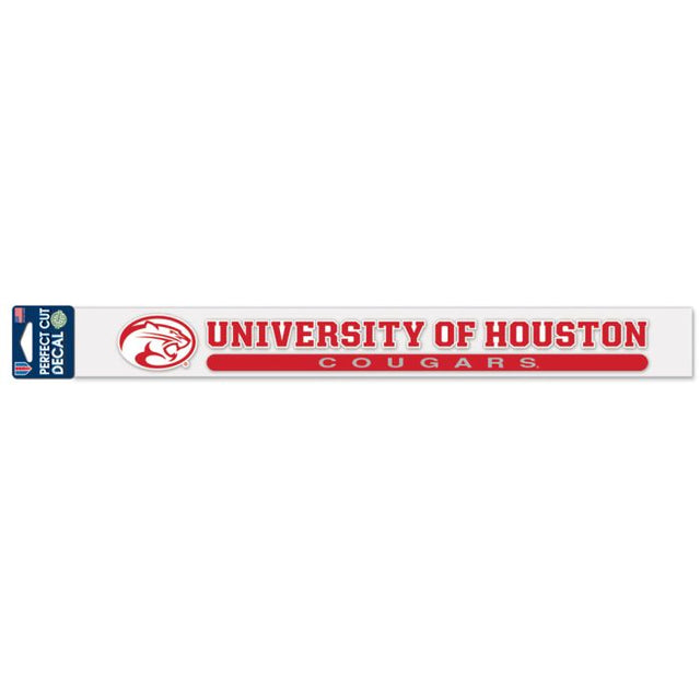 Houston Cougars Perfect Cut Decals 2" x 17"