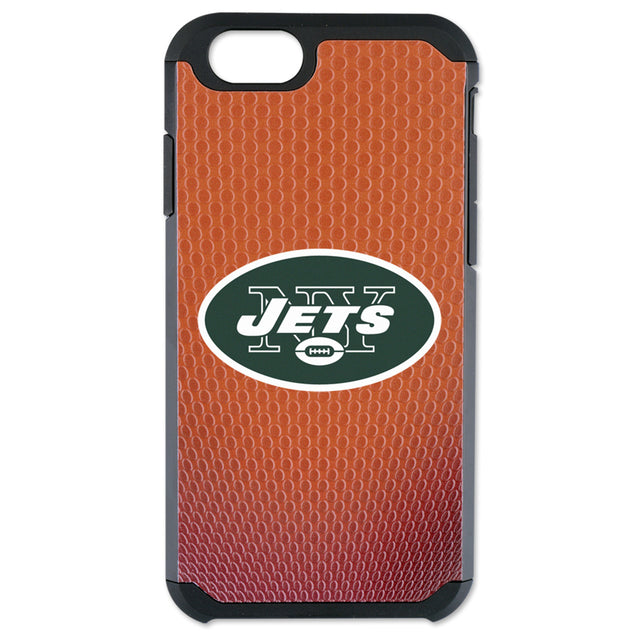 Funda para teléfono New York Jets con textura de grano de piedra y diseño clásico de fútbol para iPhone 6