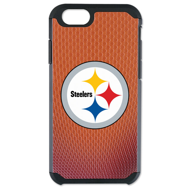 Funda para teléfono Pittsburgh Steelers con textura de grano de piedra y diseño clásico de fútbol para iPhone 6