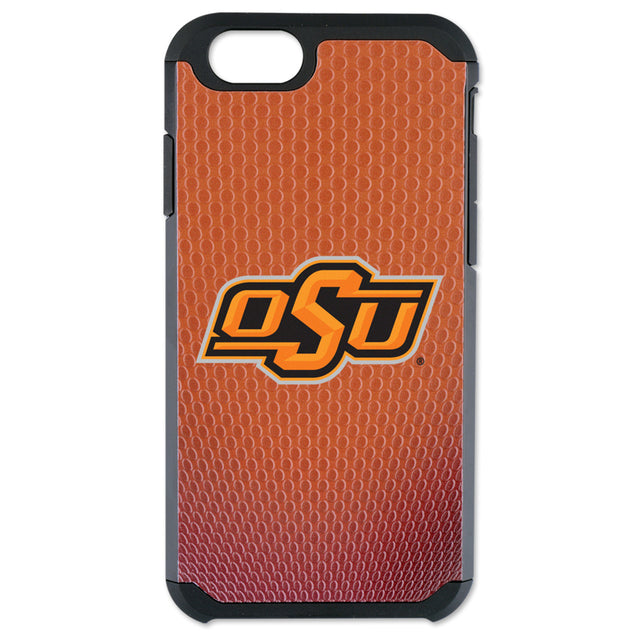 Funda para teléfono de los Oklahoma State Cowboys con textura de grano de piedra y diseño clásico de fútbol para iPhone 6