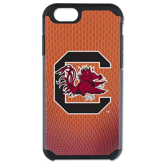 Funda para iPhone 6 con textura granulada y diseño clásico de fútbol de los Gamecocks de Carolina del Sur