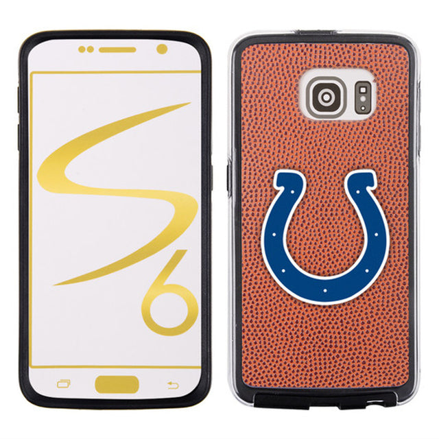 Funda para Samsung Galaxy S6 con textura granulada y diseño clásico de fútbol de los Indianapolis Colts