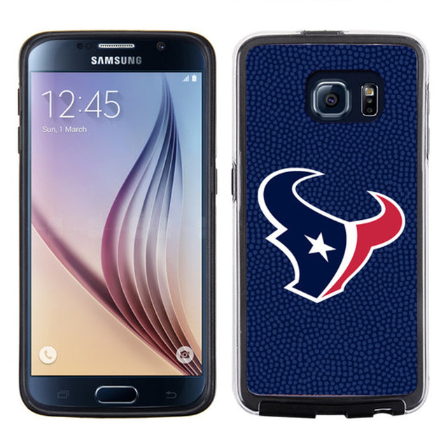 Funda para teléfono de los Houston Texans con colores del equipo de fútbol americano y textura granulada para Samsung Galaxy S6 CO