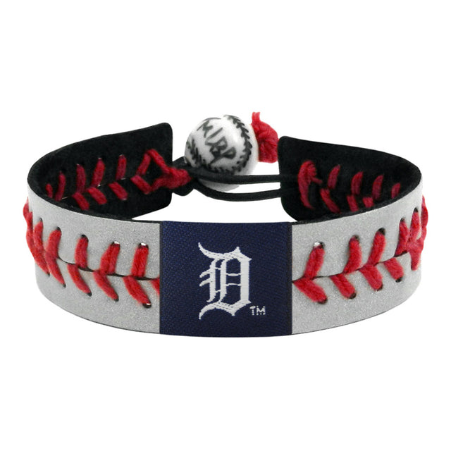 Pulsera reflectante de los Tigres de Detroit con diseño de béisbol CO