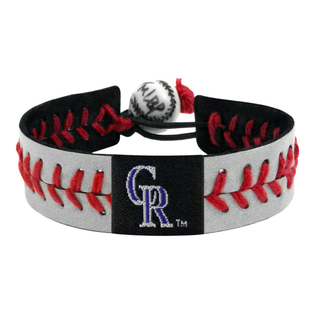 Pulsera reflectante de béisbol de Colorado Rockies CO