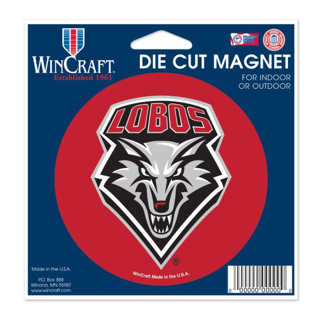 New Mexico Lobos Die Cut Magnet 4.5" x 6"