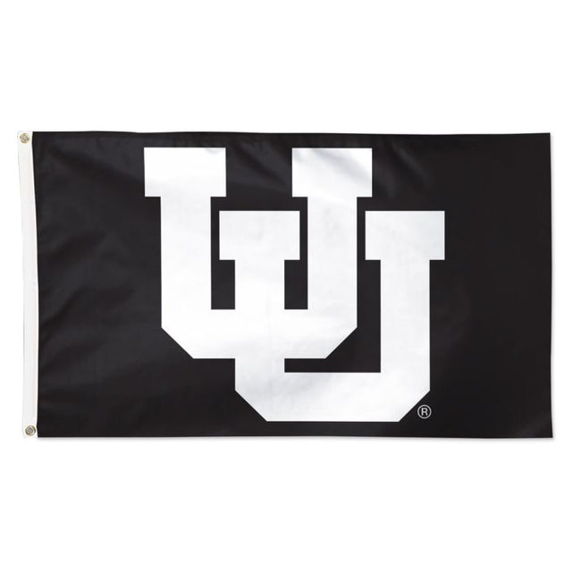 Utah Utes ALT COLOR 2 BLACK Flag - Deluxe 3' X 5'