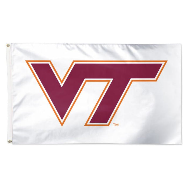 Bandera de Virginia Tech Hokies ALT COLOR 2 BLANCA - Deluxe 3' X 5'