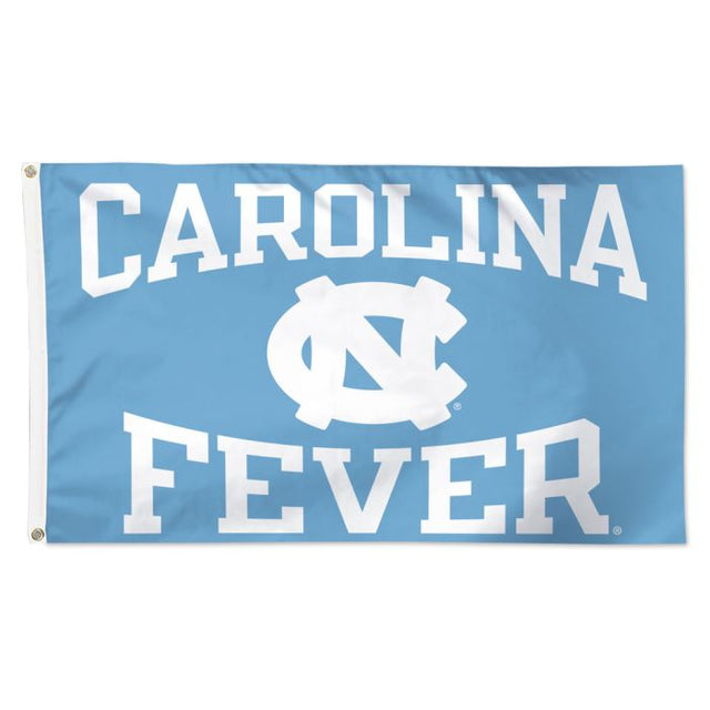 Bandera con lema de los Tar Heels de Carolina del Norte: Deluxe, 3 x 5 pies