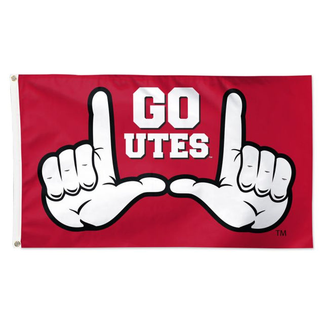 Utah Utes SLOGAN Flag - Deluxe 3' X 5'