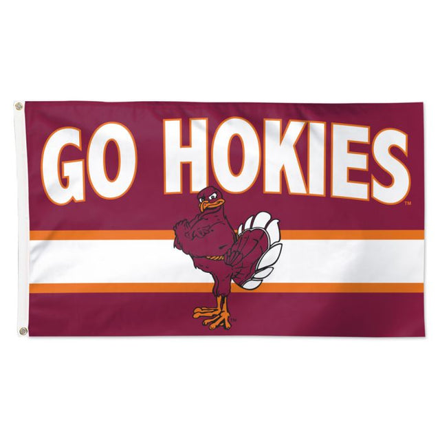 Bandera con eslogan de los Virginia Tech Hokies: Deluxe, 3' X 5'