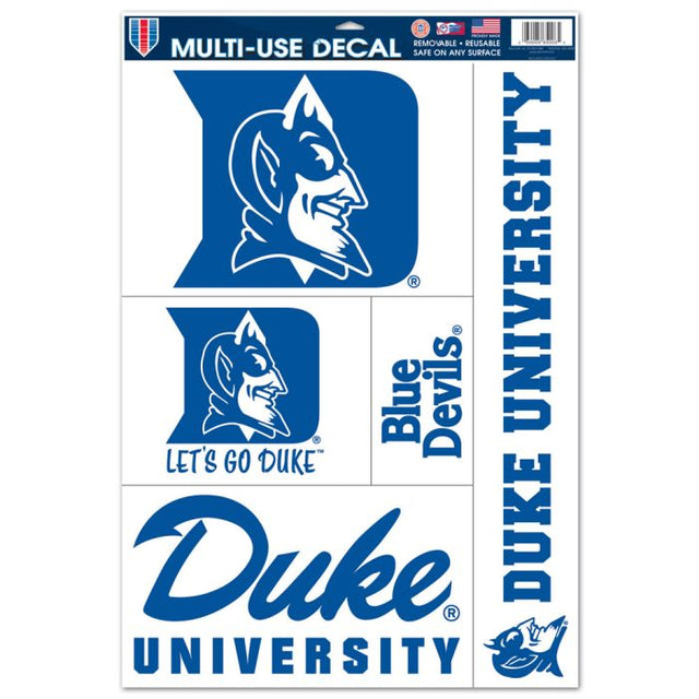 Duke Blue Devils Multi Use Decal 11" x 17"