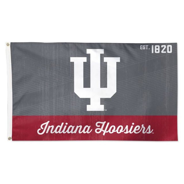 Bandera clásica de los Indiana Hoosiers: de lujo, 3 pies x 5 pies