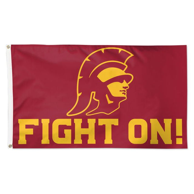 Bandera con lema de los USC Trojans: Deluxe, 3' X 5'