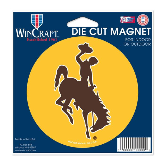 Wyoming Cowboys Die Cut Magnet 4.5" x 6"