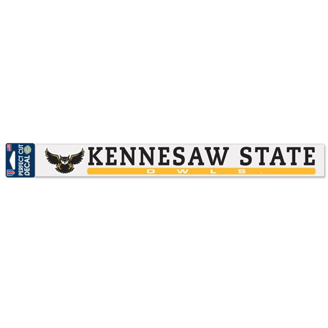 Calcomanías de corte perfecto de los Kennesaw State Owls de 2" x 17"