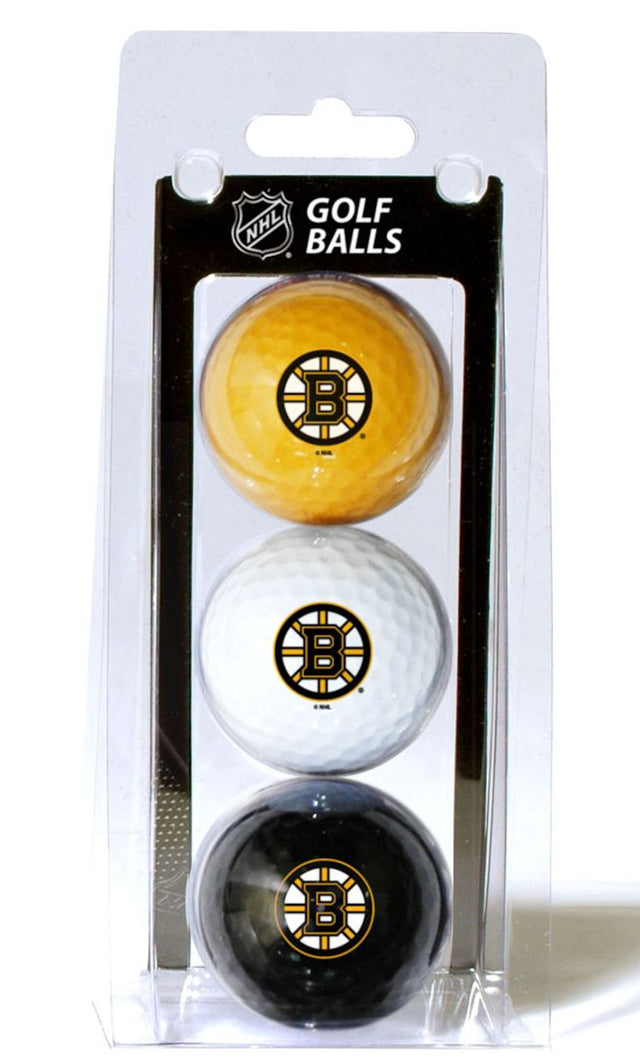 Paquete de 3 pelotas de golf de los Boston Bruins