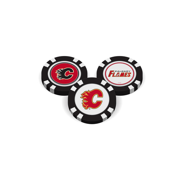 Chip de golf con marcador de los Calgary Flames