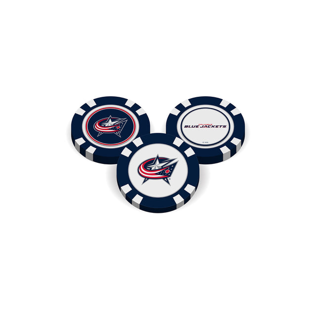 Ficha de golf con marcador de los Columbus Blue Jackets