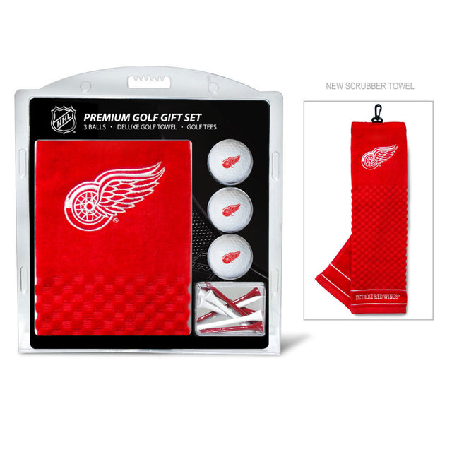 Set de regalo de golf con toalla bordada de los Detroit Red Wings