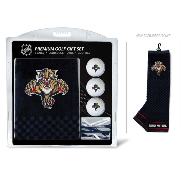 Juego de regalo de golf de los Florida Panthers con toalla bordada