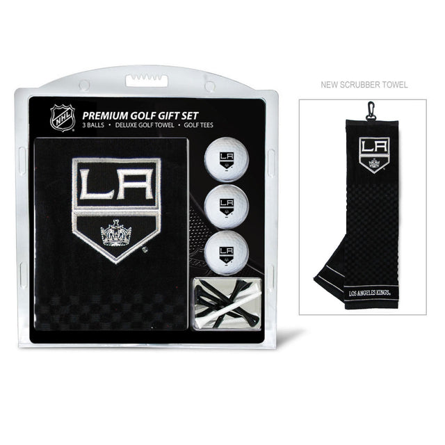 Set de regalo de golf con toalla bordada de Los Angeles Kings