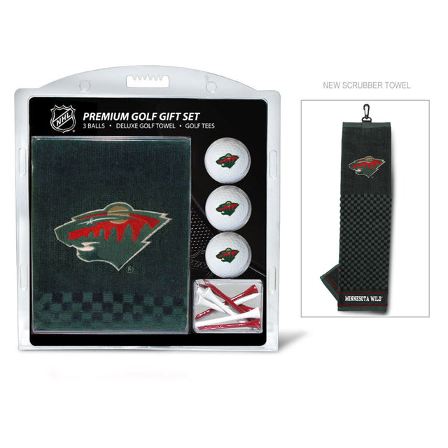 Minnesota Wild Golf Gift Set with Embroidered Towel